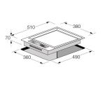 Fulgor CPH 402 ID TY TC X 51厘米 嵌入式雙頭電磁爐